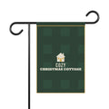 Cozy Christmas Cottage Garden Flag