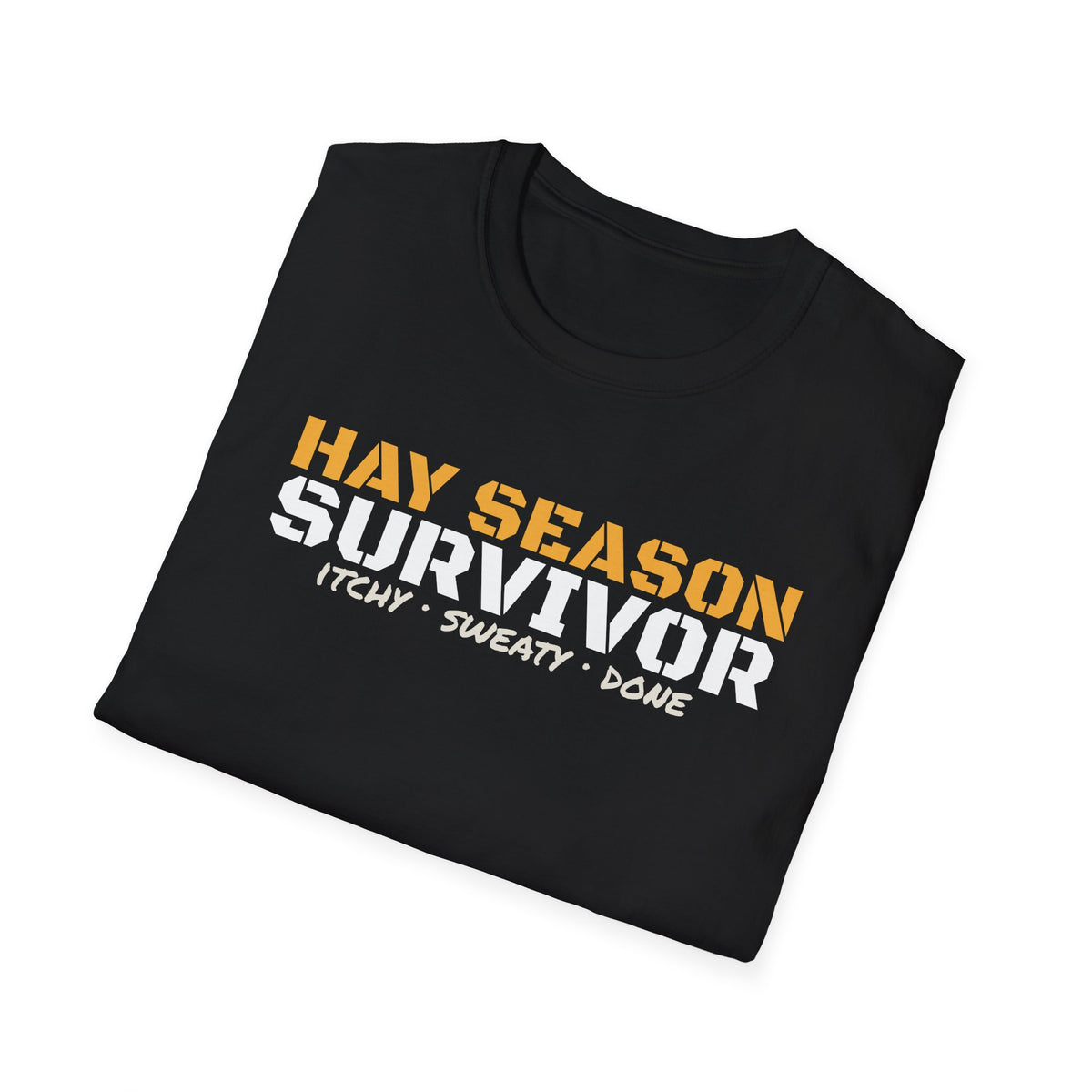Hay Season Survivor Funny Farm T-Shirt – Gifted Porch, view 8
