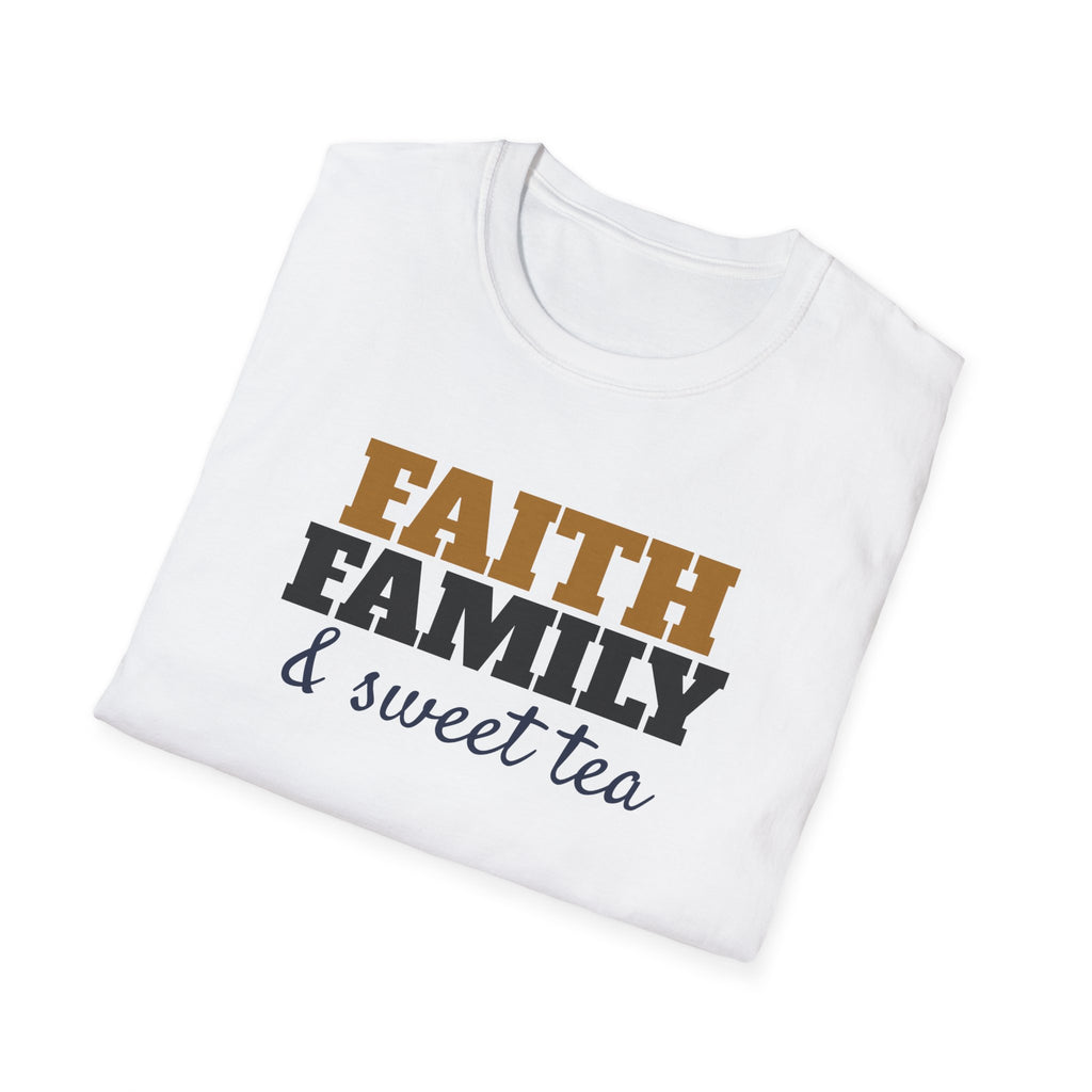 Faith Family And Sweet Tea Christian Country T-Shirt – Gifted Porch, view 5