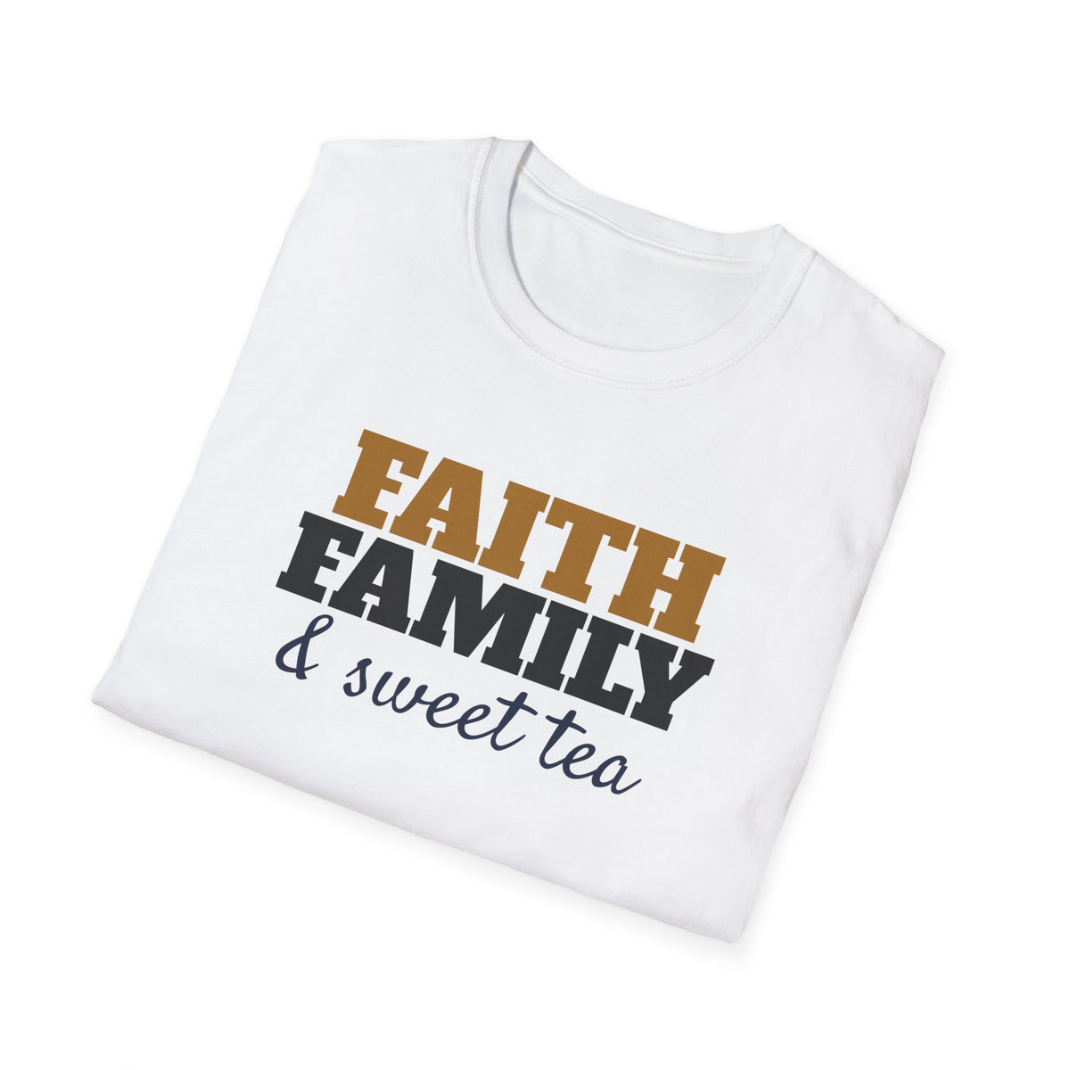 Faith Family And Sweet Tea Christian Country T-Shirt – Gifted Porch, view 5