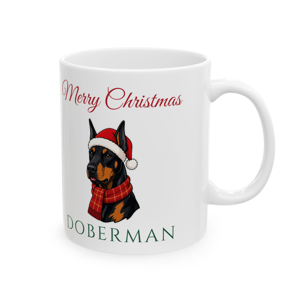 Doberman Dog Christmas Mug
