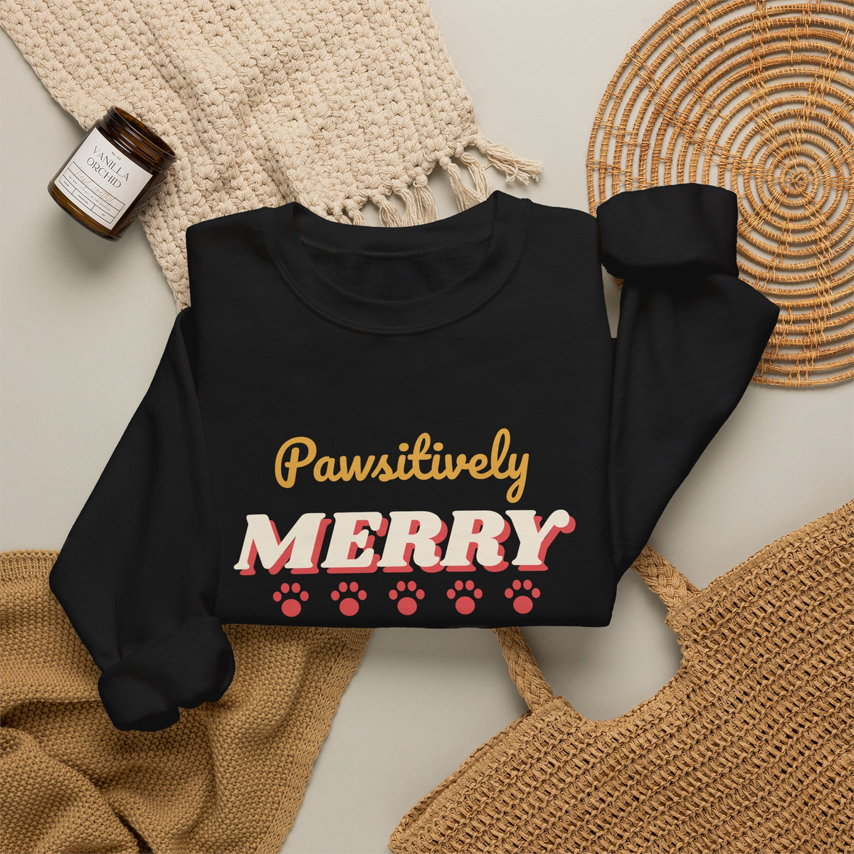 Pawsitively Merry Christmas Sweatshirt