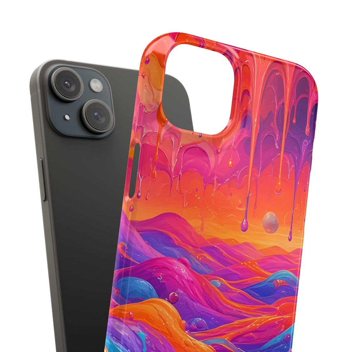 Melting Sunset Abstract Phone Case