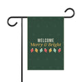 Merry And Bright Welcome Christmas Garden Flag