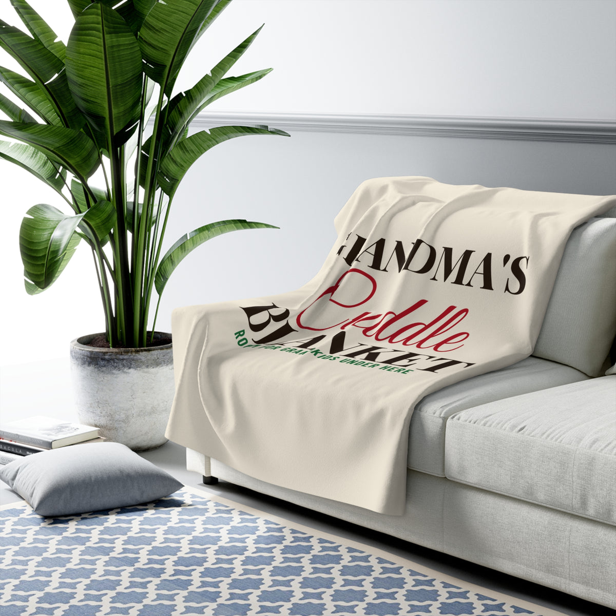 Grandma's Cuddle Blanket Sherpa Fleece Throw – Gifted Porch, view 3