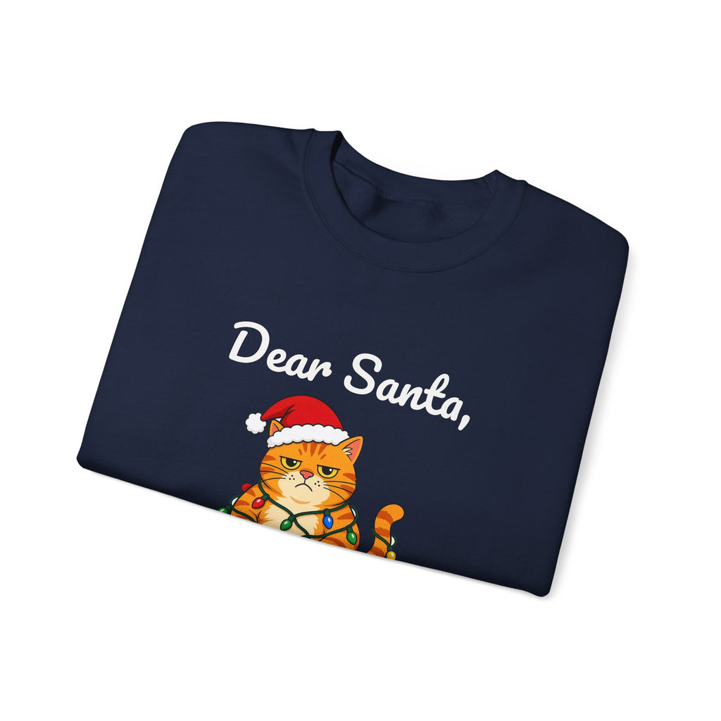 Dear Santa The Cat Did It Sweatshirt