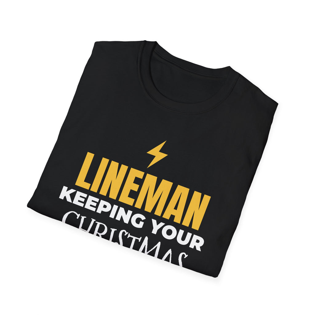 Lineman Keeping Your Christmas Lights On T-Shirt Power Lineman Holiday Gift – Gifted Porch