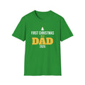 First Christmas As A Dad 2026 T-Shirt New Dad Holiday Gift Tee – Gifted Porch