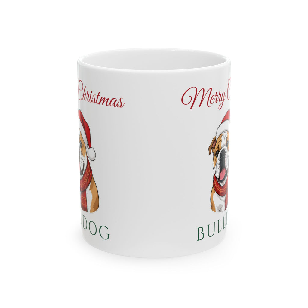 English Bulldog Dog Christmas Mug