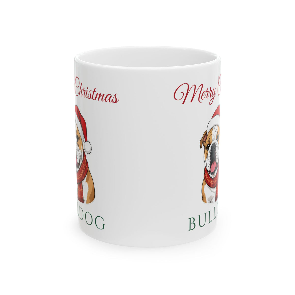 English Bulldog Dog Christmas Mug