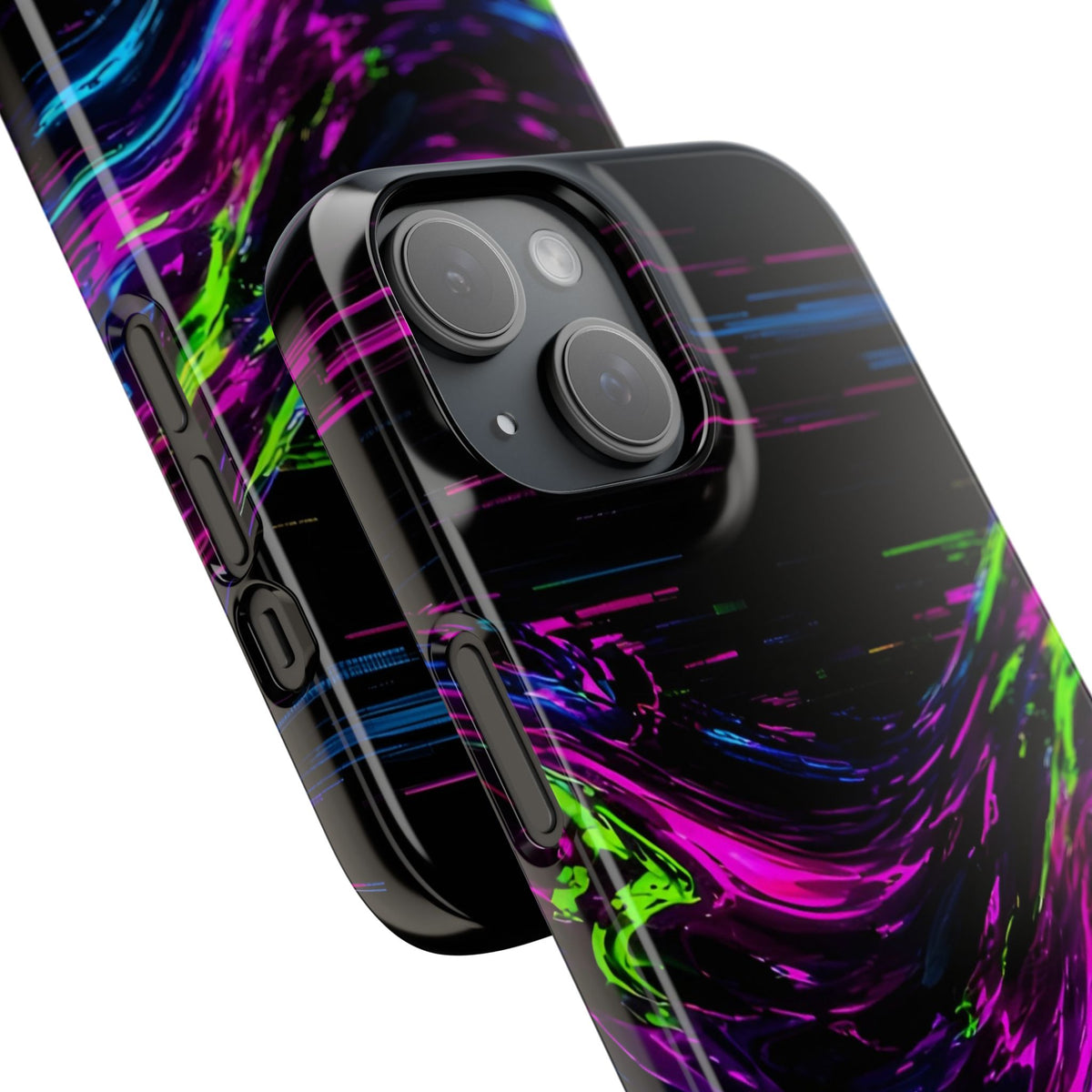 Glitch Wave Abstract Phone Case – unique art gift, photo 47