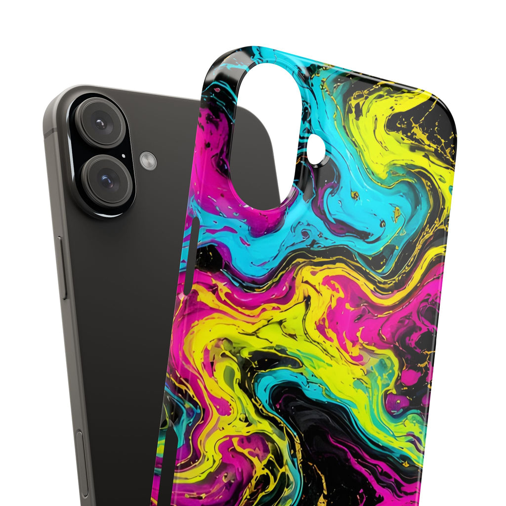 Neon Marble Abstract Phone Case