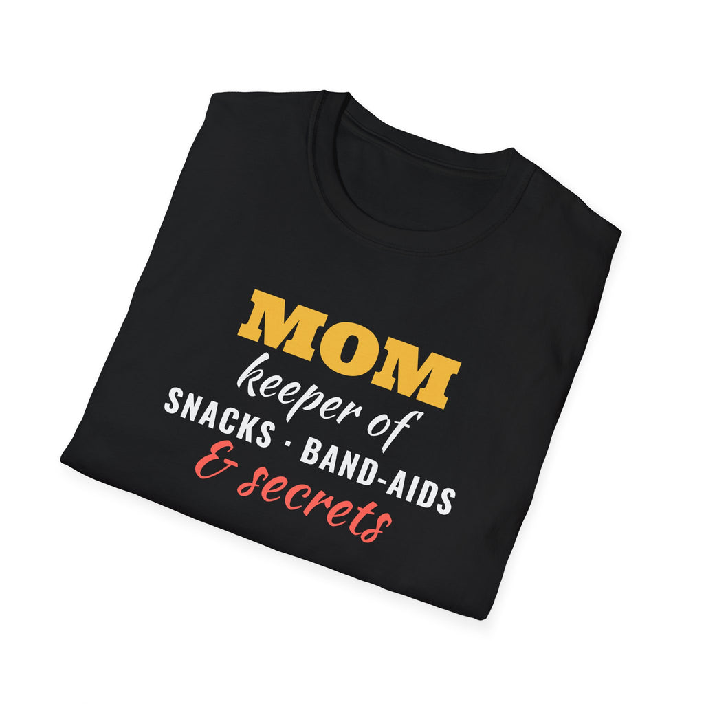 Mom Keeper Of Snacks Band-Aids And Secrets Funny Mom T-Shirt – Gifted Porch, view 8