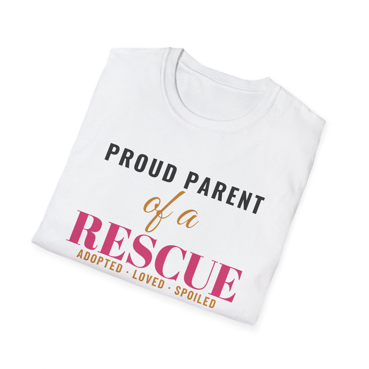 Proud Parent Of A Rescue Dog Cat Adoption T-Shirt – Gifted Porch, view 5