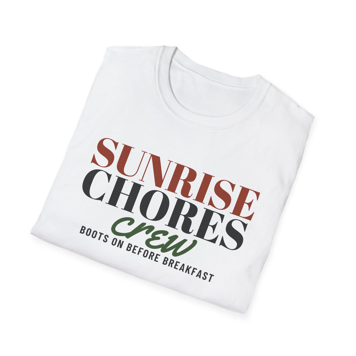 Sunrise Chores Crew Farm T-Shirt – Gifted Porch, view 5