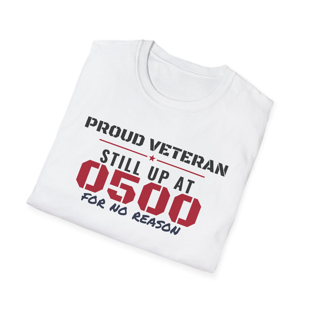 Proud Veteran Still Up At 0500 For No Reason Veteran T-Shirt – Gifted Porch, view 5