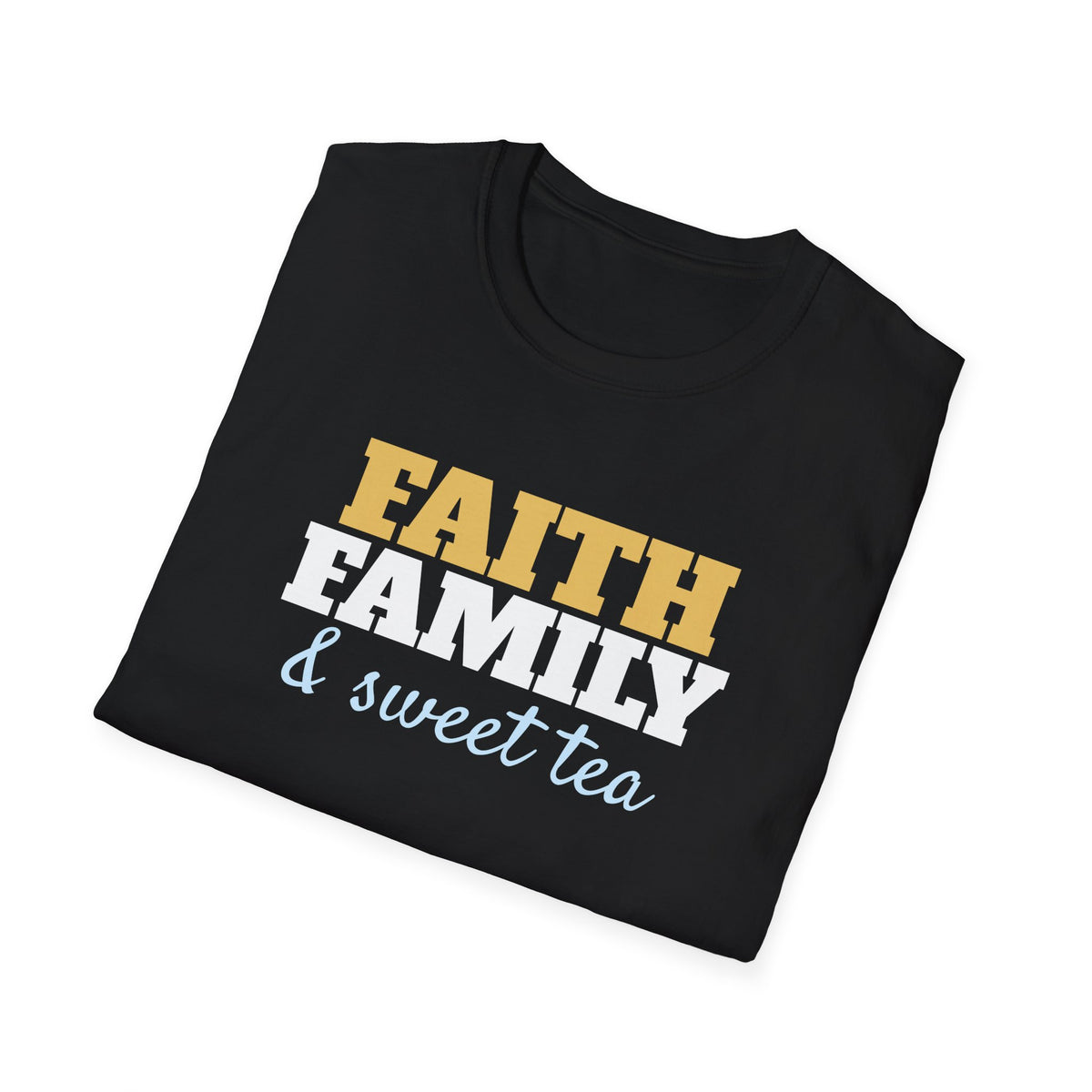 Faith Family And Sweet Tea Christian Country T-Shirt – Gifted Porch, view 8