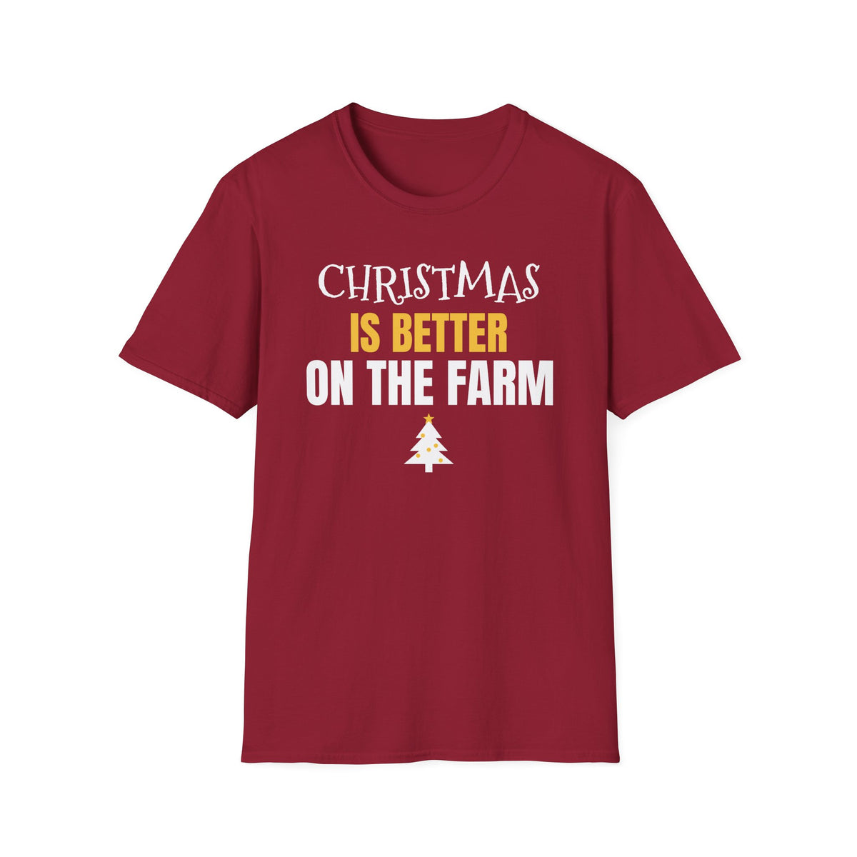 Christmas Is Better On The Farm T-Shirt Farmer Country Christmas Gift Tee – Gifted Porch