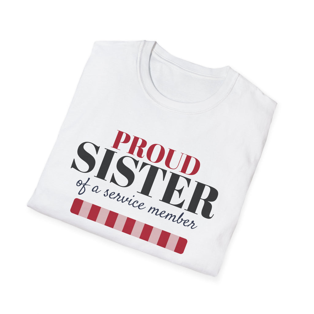 Proud Sister Of A Service Member Military Family T-Shirt – Gifted Porch, view 5