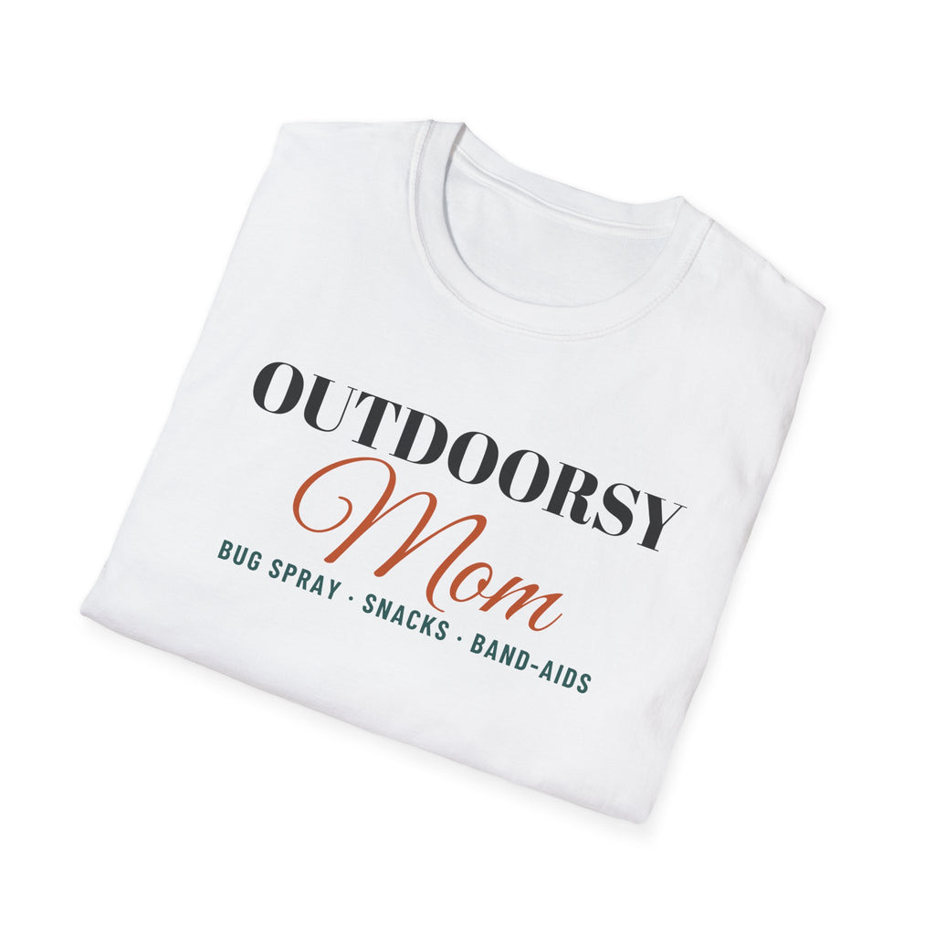 Outdoorsy Mom Bug Spray And Snacks Camping Mom T-Shirt – Gifted Porch, view 5