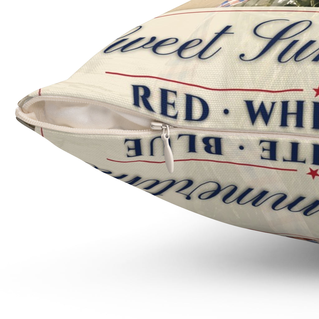 Summer Wildflowers Pillow – patriotic gift, photo 9