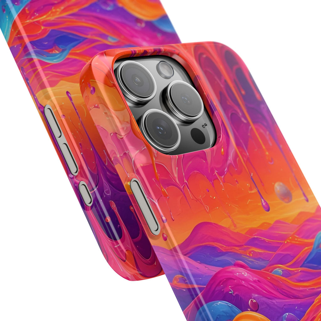 Melting Sunset Abstract Phone Case