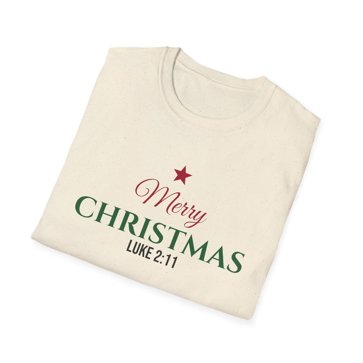 Merry Christmas Luke 2:11 Christian T-Shirt Savior Is Born Holiday Tee – Gifted Porch