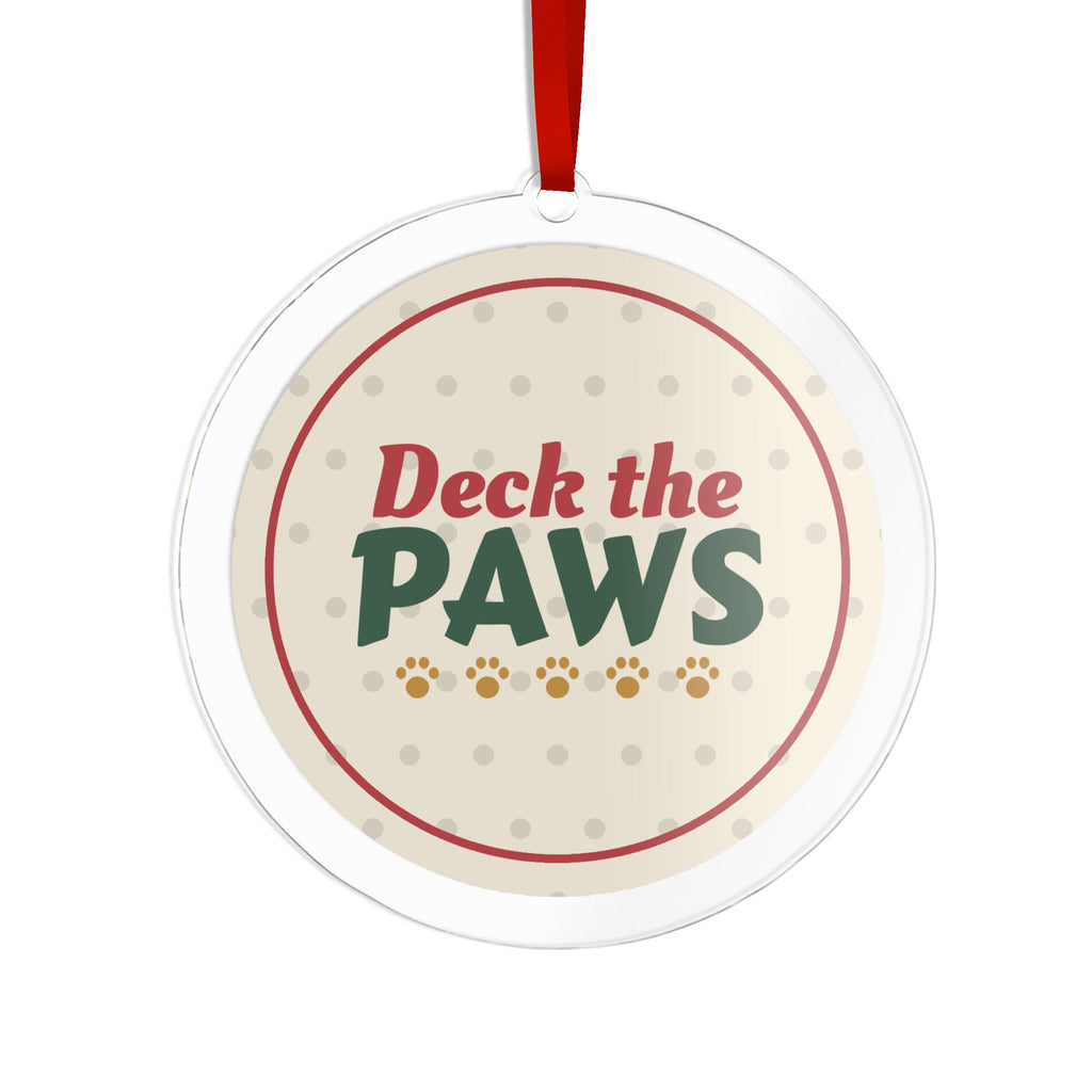 Deck the Paws Acrylic Ornament