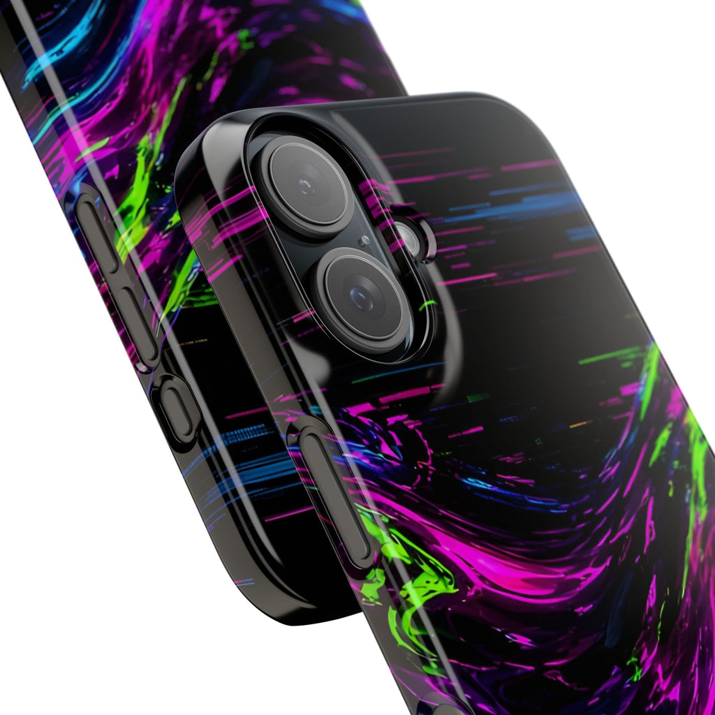 Glitch Wave Abstract Phone Case – unique art gift, photo 39