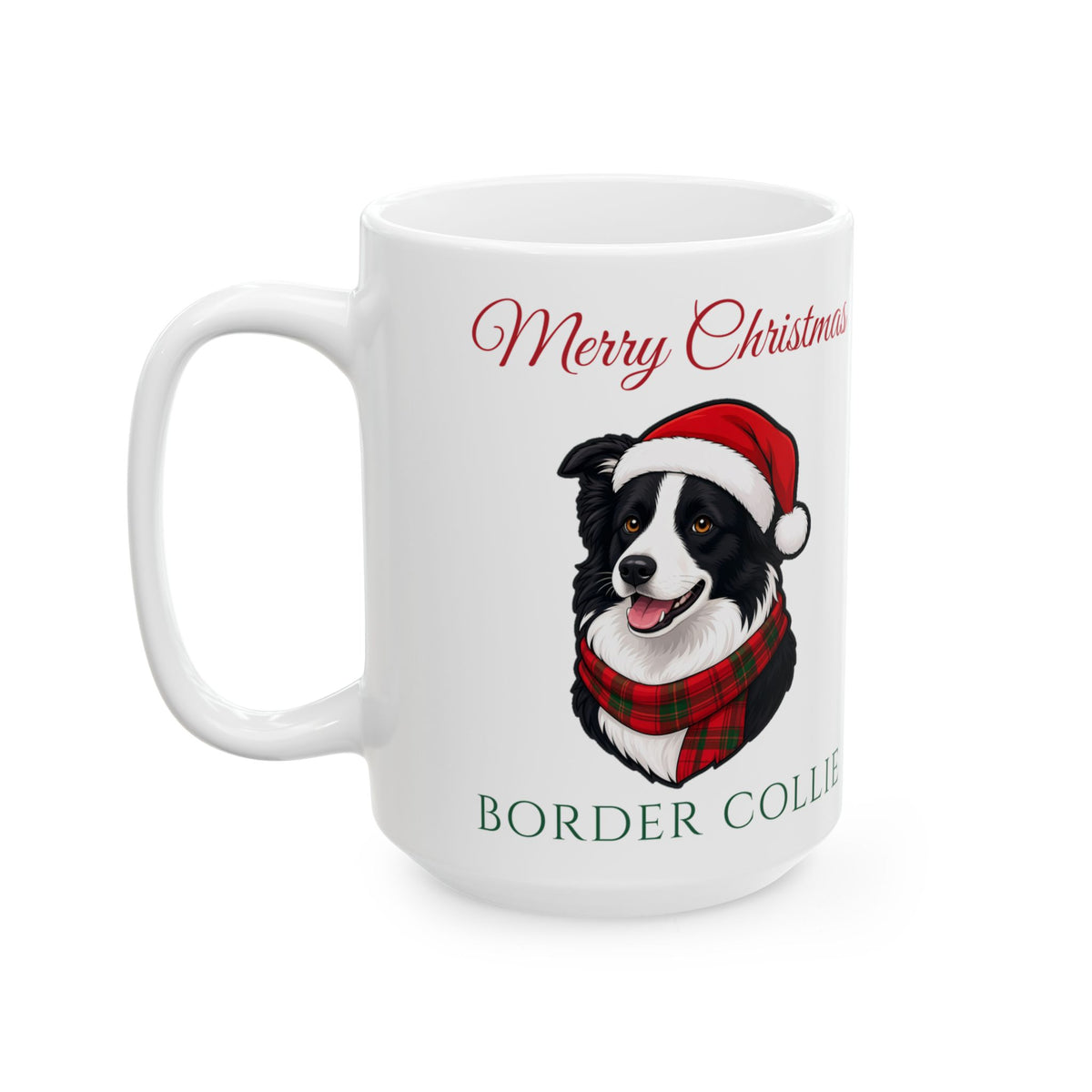 Border Collie Dog Christmas Mug – Gifted Porch, view 7