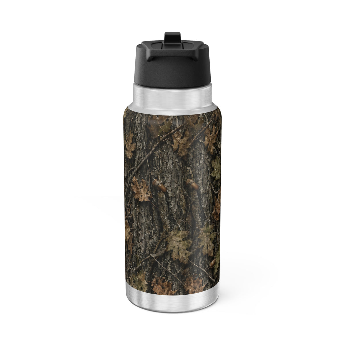 Oak Bark Camo 32oz tumbler – hunting tumbler by Gifted Porch