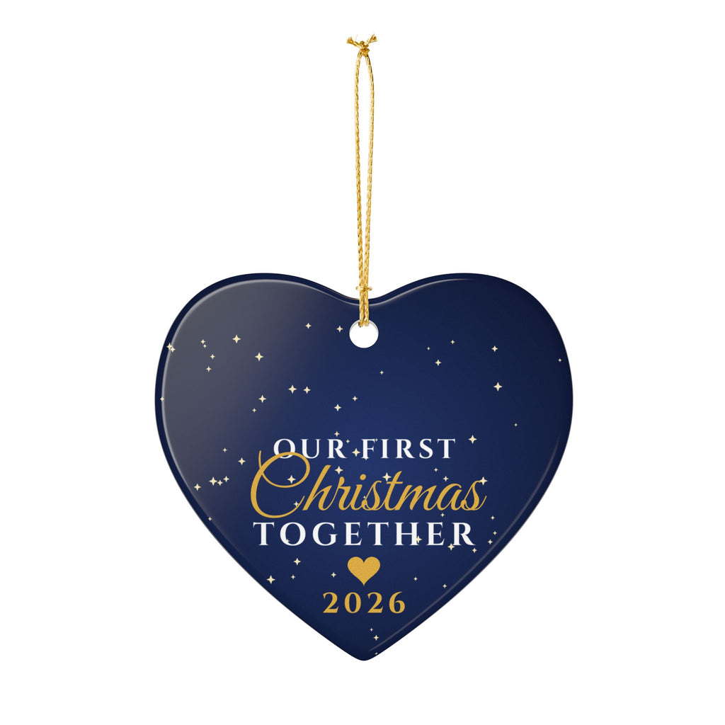 Our First Christmas Together 2026 Couples Heart Ornament – Gifted Porch, view 4
