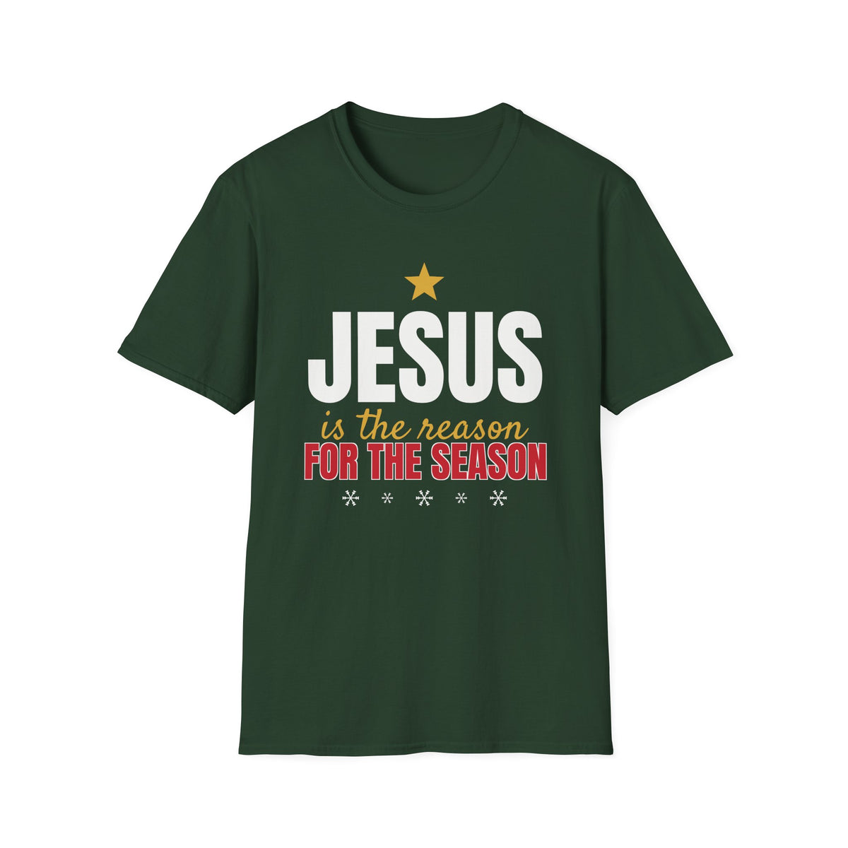 Jesus Is the Reason for the Season Christian Christmas T-Shirt Faith Gift Tee – Gifted Porch