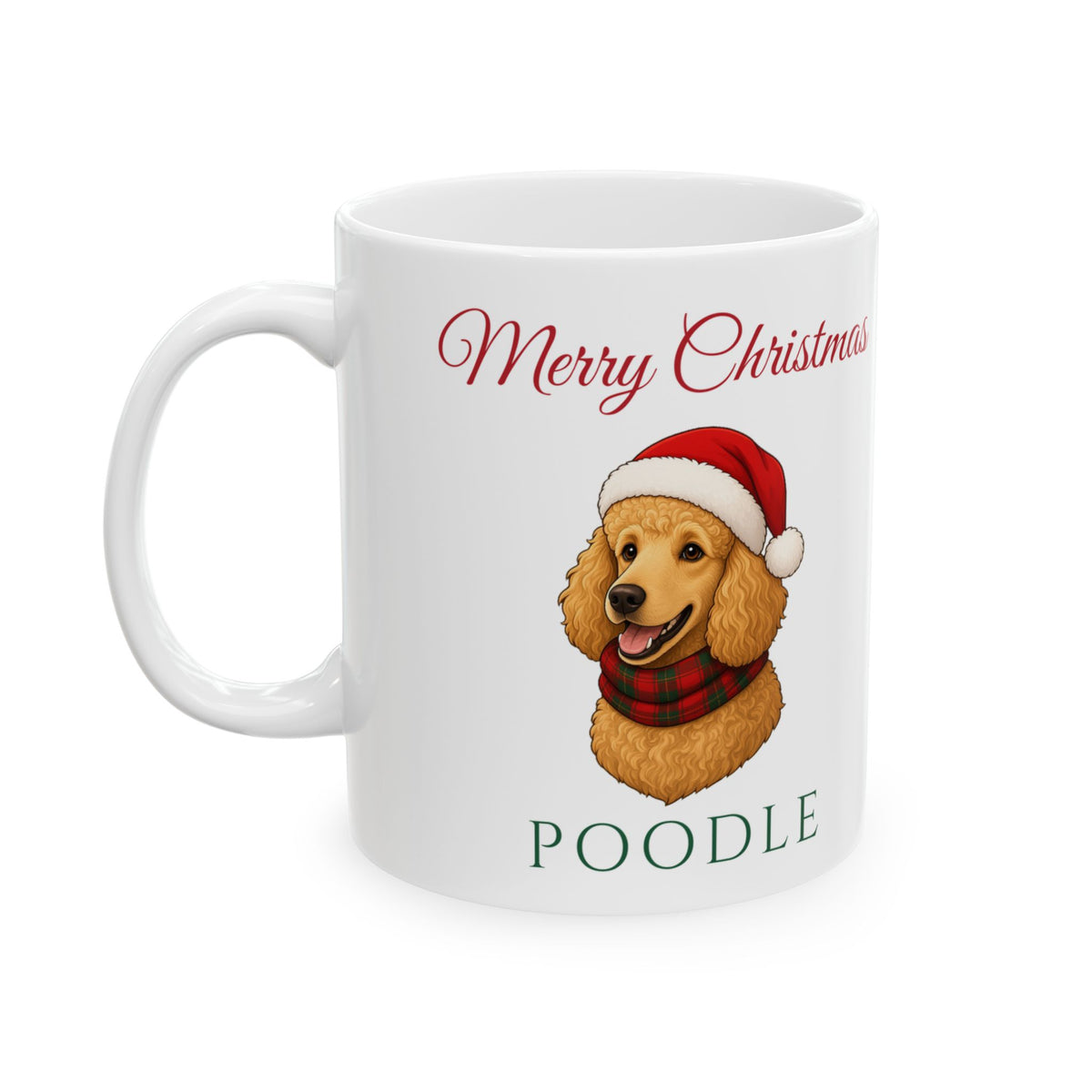 Poodle Dog Christmas Mug – Gifted Porch, view 1