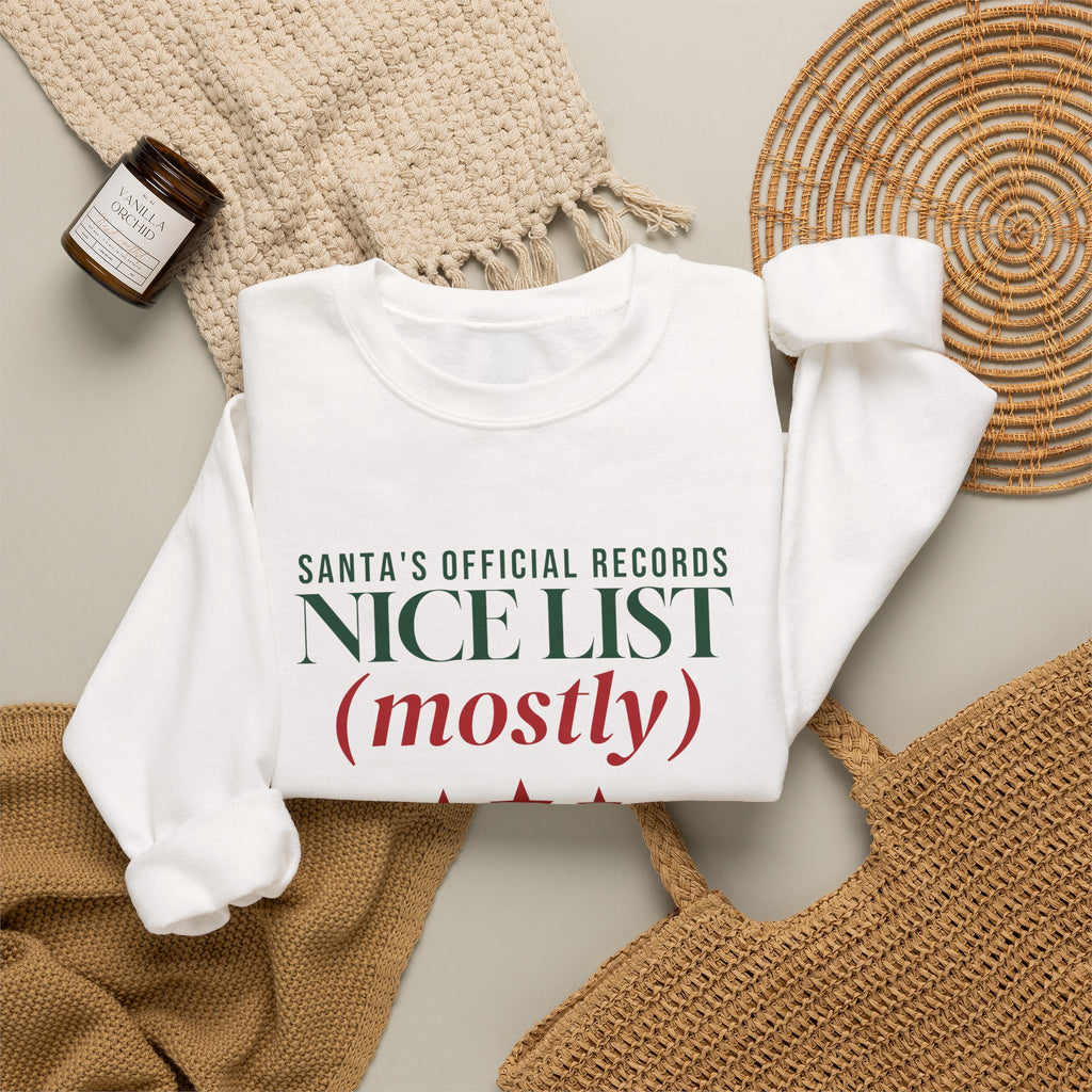 On the Nice List Mostly Sweatshirt
