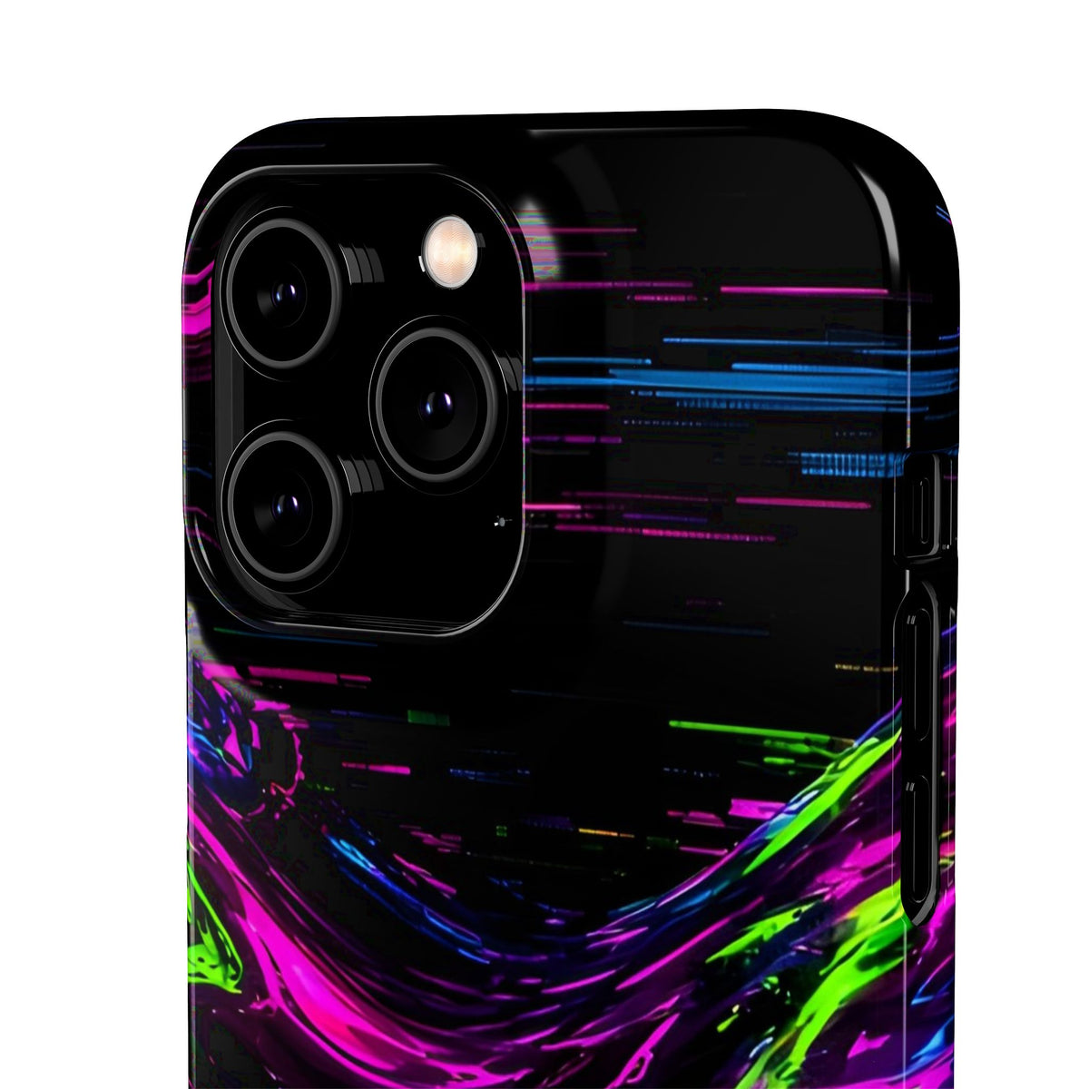 Glitch Wave Abstract Phone Case – unique art gift, photo 38