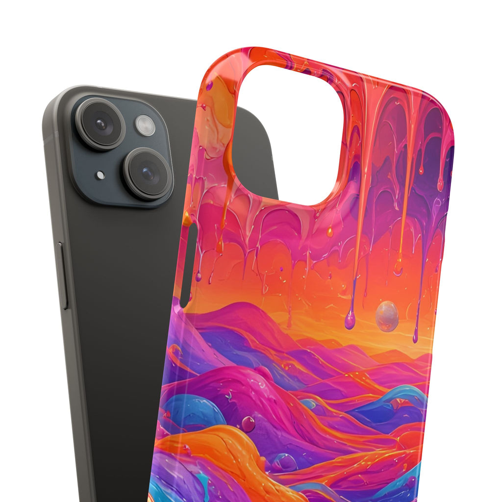 Melting Sunset Abstract Phone Case