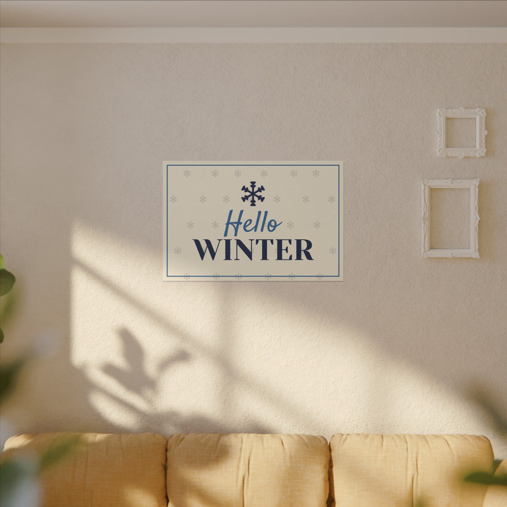 Hello Winter Canvas