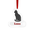 Personalized Cat Name Acrylic Ornament