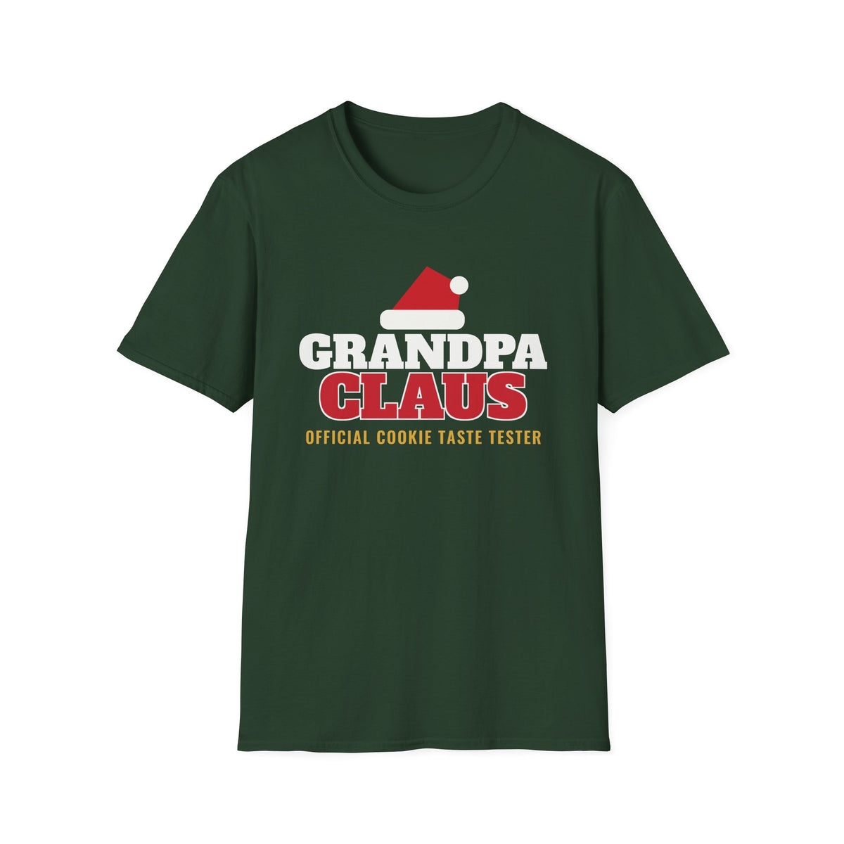 Grandpa Claus Funny Christmas T-Shirt Grandpa Gift Cookie Taste Tester Unisex – Gifted Porch