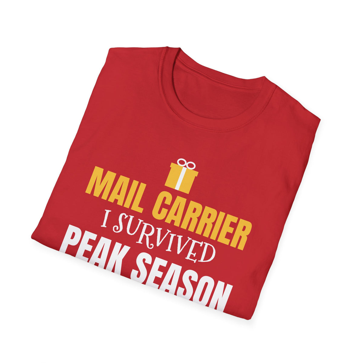 Mail Carrier I Survived Peak Season Funny Christmas T-Shirt Postal Worker Gift – Gifted Porch