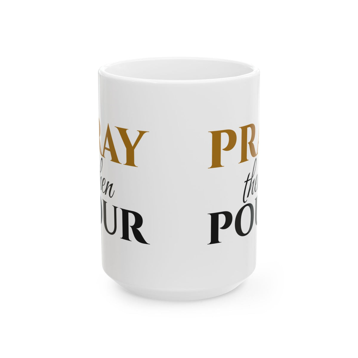 Pray Then Pour Christian Coffee Mug Faith Gift – Gifted Porch, view 3