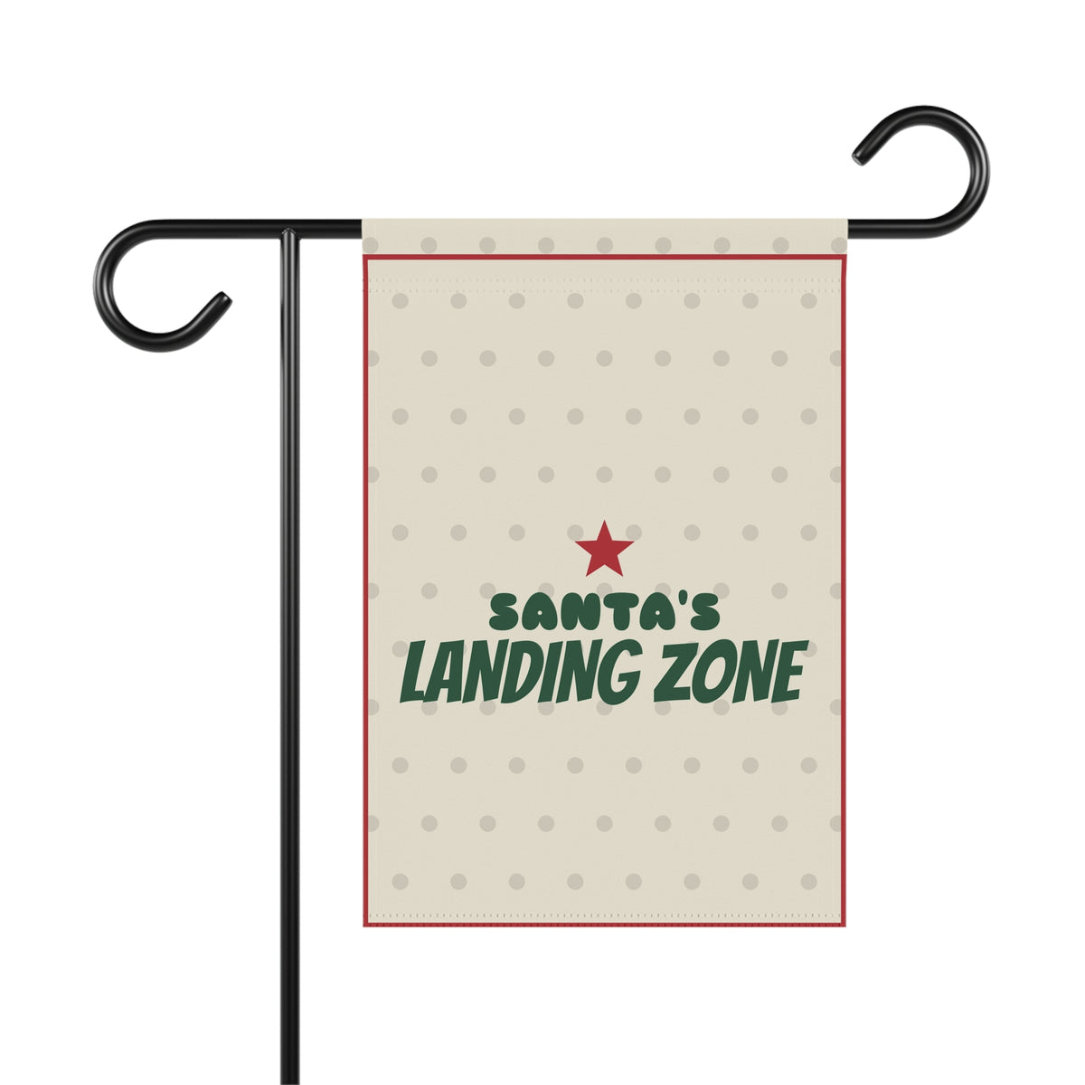 Santa's Landing Zone Garden Flag
