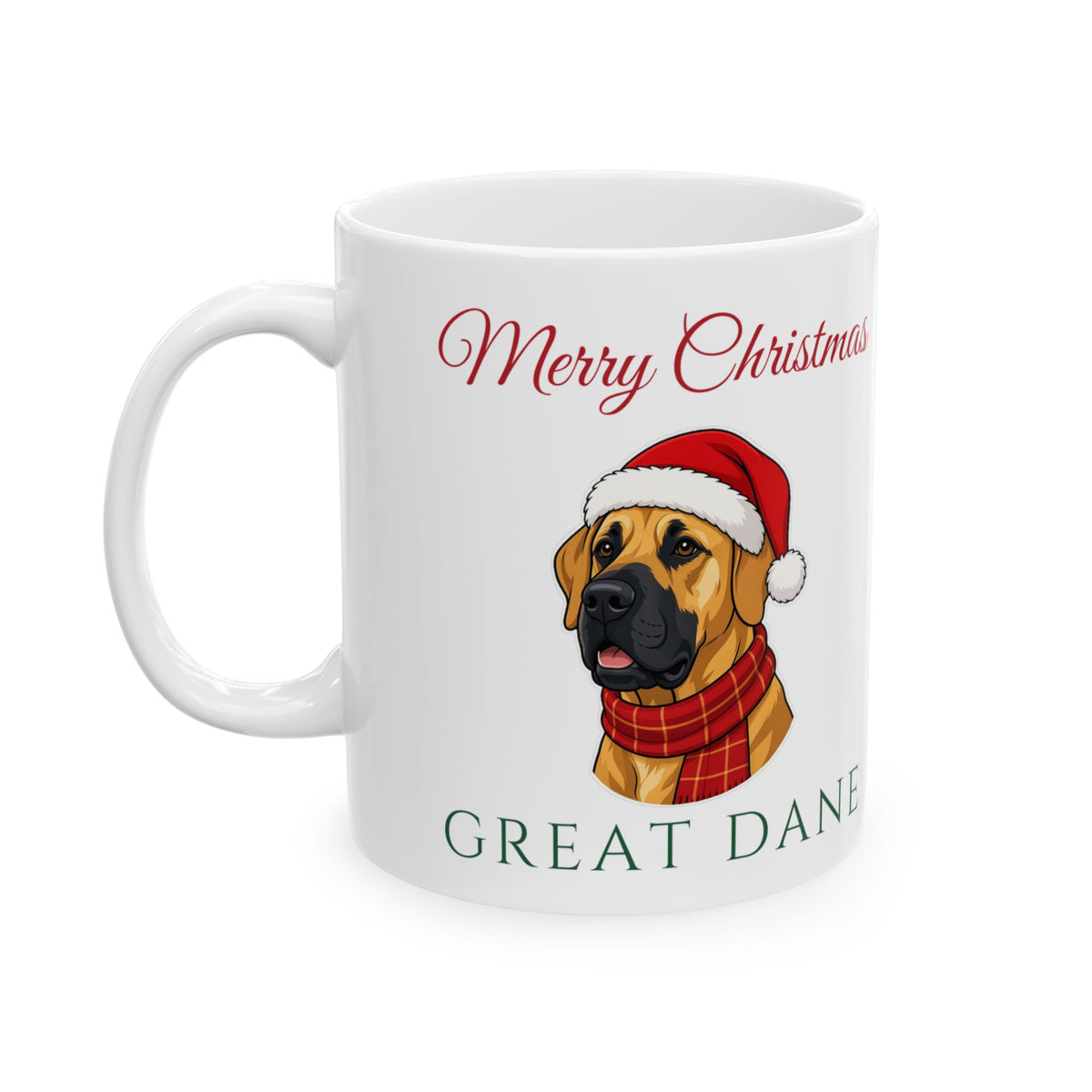 Great Dane Dog Christmas Mug