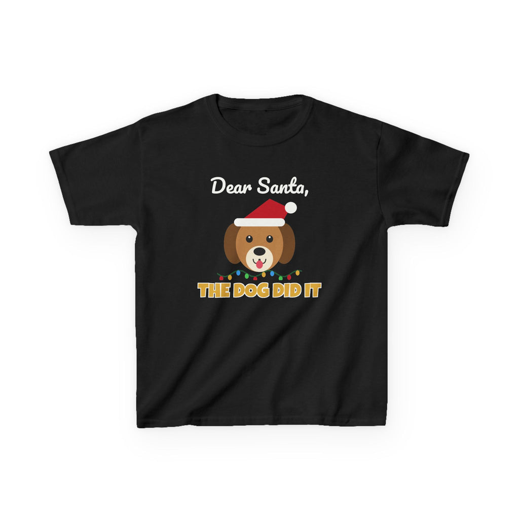 Dear Santa The Dog Did It Youth Tee – Dog lover gift, photo 2