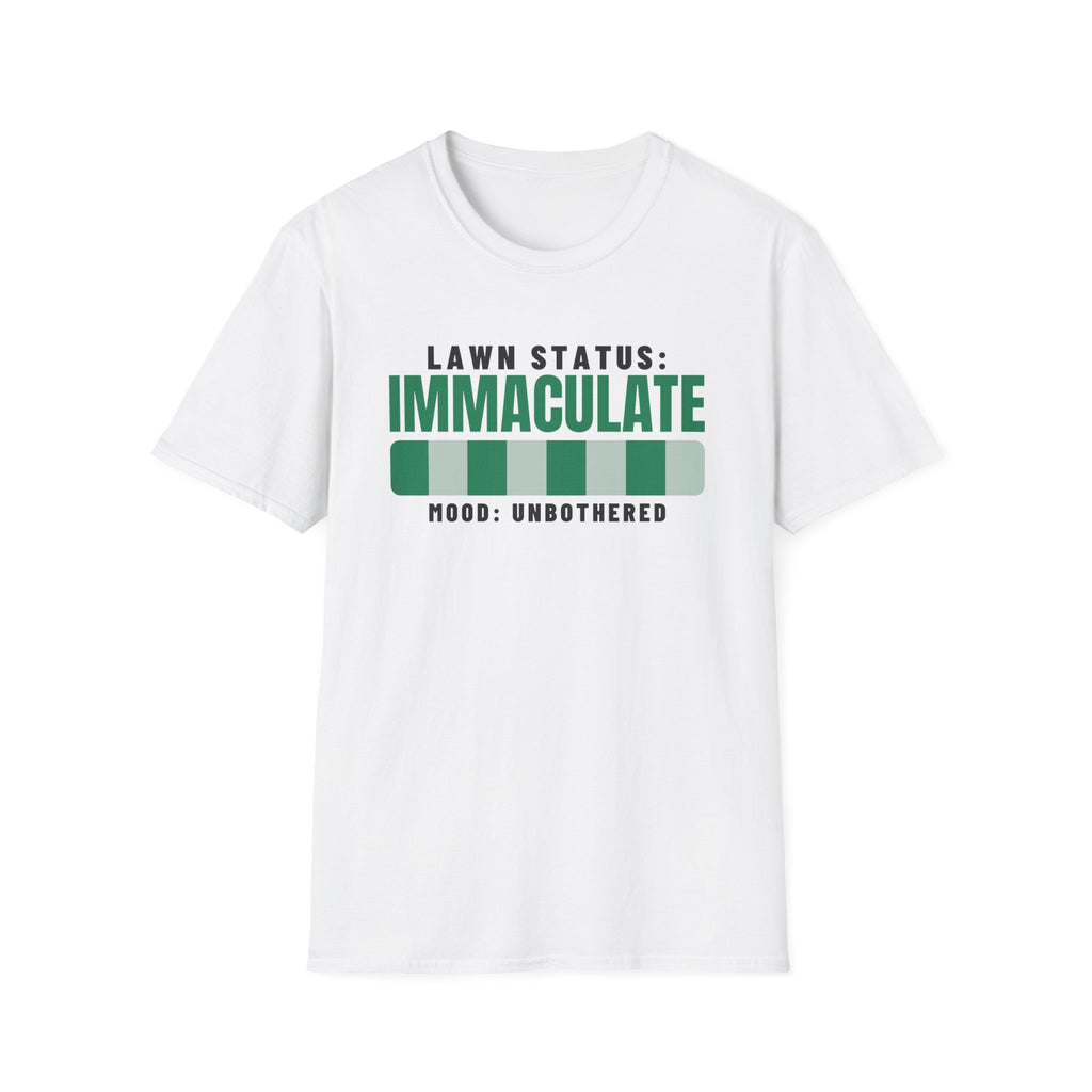 Lawn Status Immaculate Funny Dad Lawn Care T-Shirt – Gifted Porch, view 1