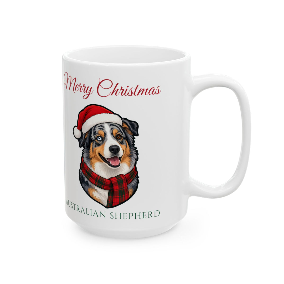 Australian Shepherd Dog Christmas Mug – Gifted Porch, view 8