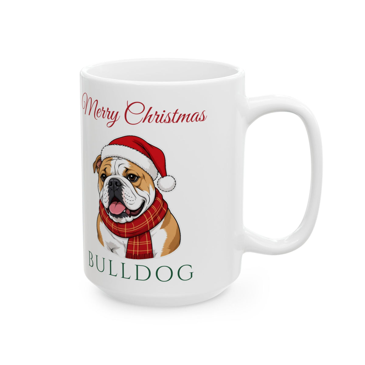 English Bulldog Dog Christmas Mug