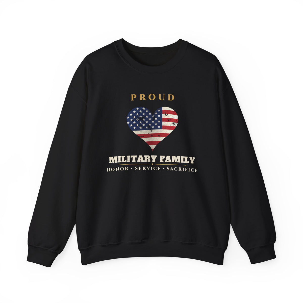 Proud Military Family sweatshirt – patriotic sweatshirt by Gifted Porch