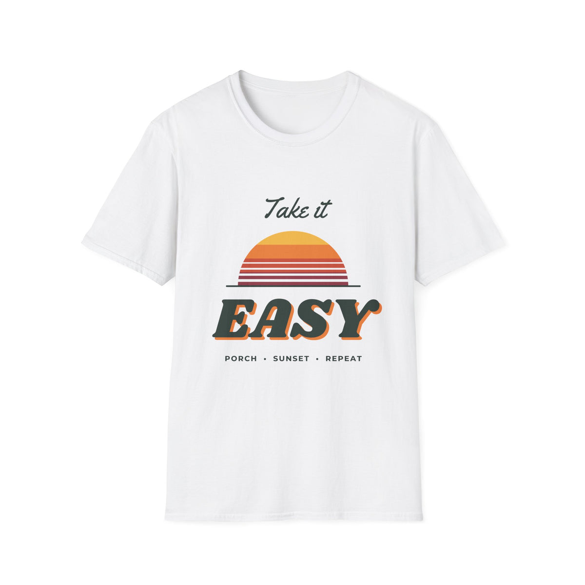 Take It Easy Retro Sunset Tee